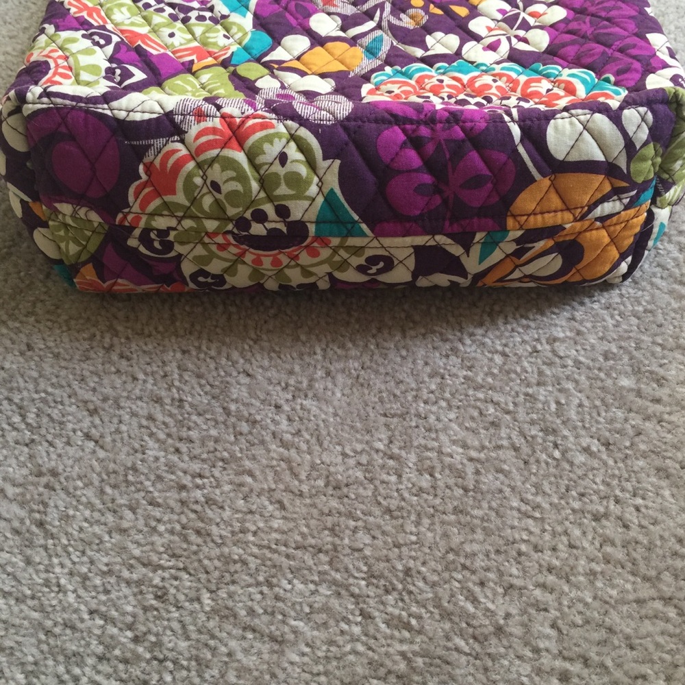 Vera Bradley plum crazy quilted shoulder tote - Picture 4 of 9